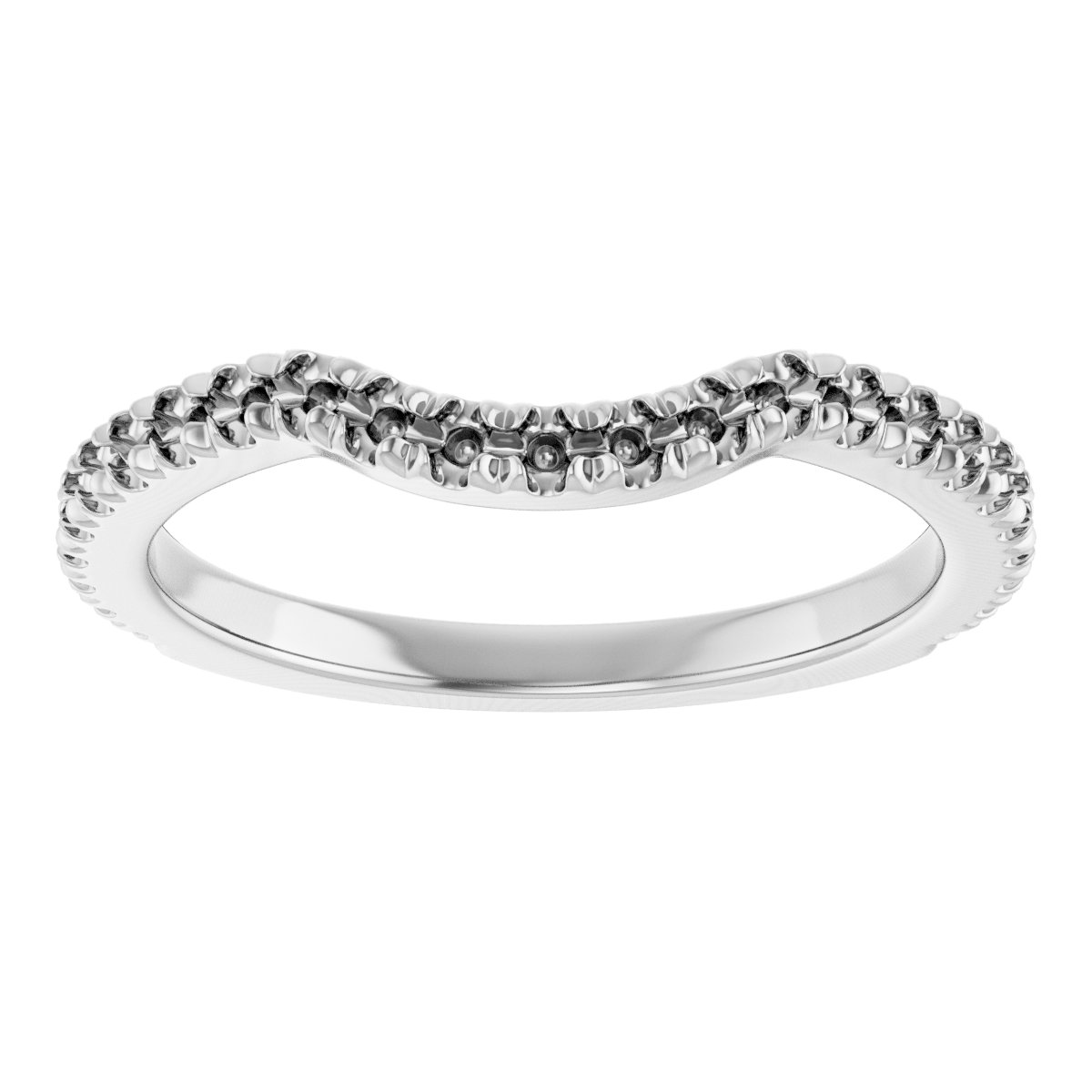 Band Mounting for 10x10 mm Heart Ring view 3