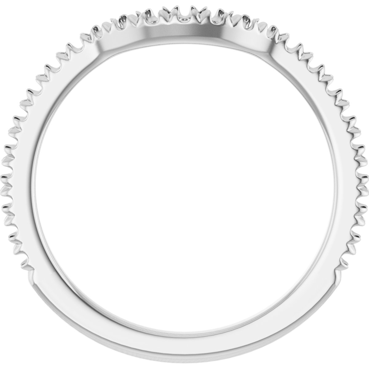 Band Mounting for 10x10 mm Heart Ring view 2