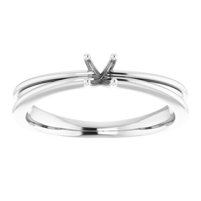 Imitation White Cubic Zirconia Solitaire Ring view 3