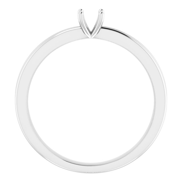 Imitation White Cubic Zirconia Solitaire Ring view 2