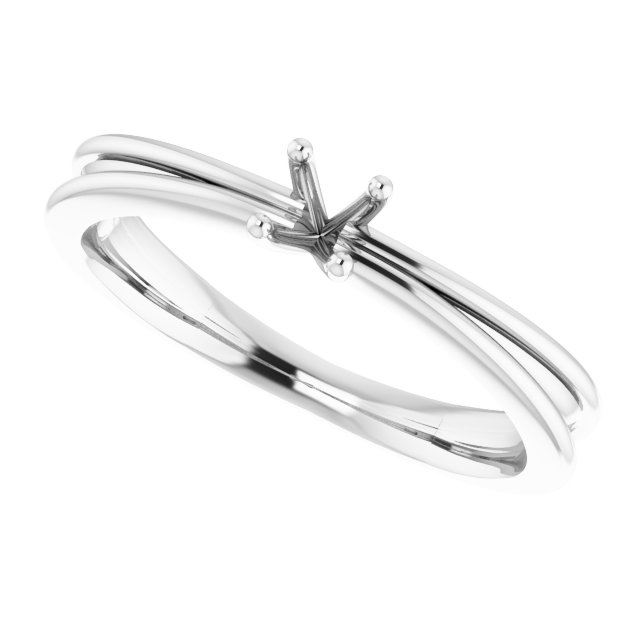 Imitation White Cubic Zirconia Solitaire Ring view 5