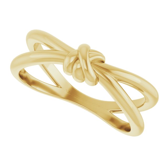 14K Yellow Knot Ring