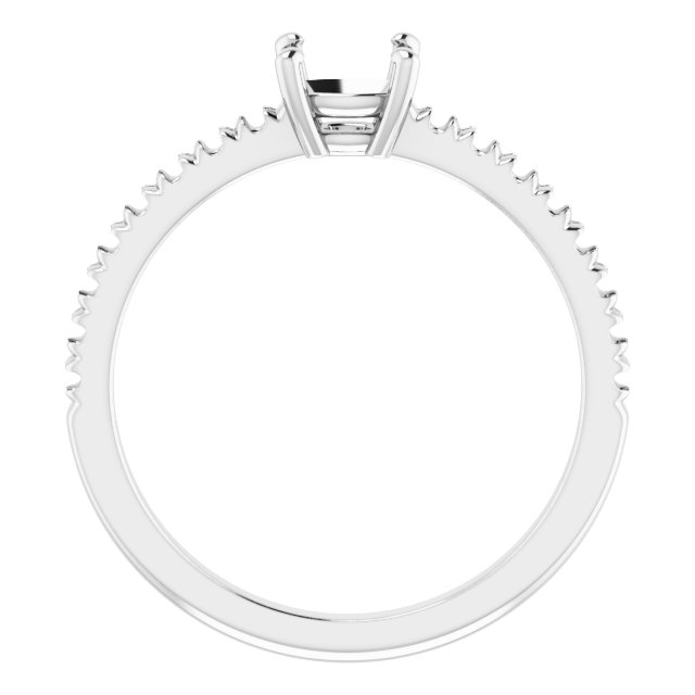 12x8 mm Pear Ring Mounting view 2