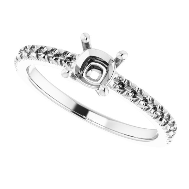 12x8 mm Pear Ring Mounting view 5