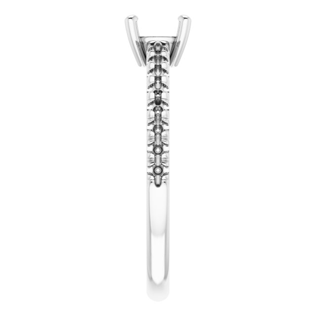 12x8 mm Pear Ring Mounting view 4