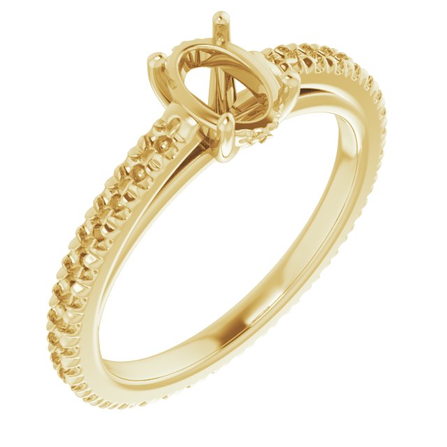 Accented Eternity-Style Engagement Ring
