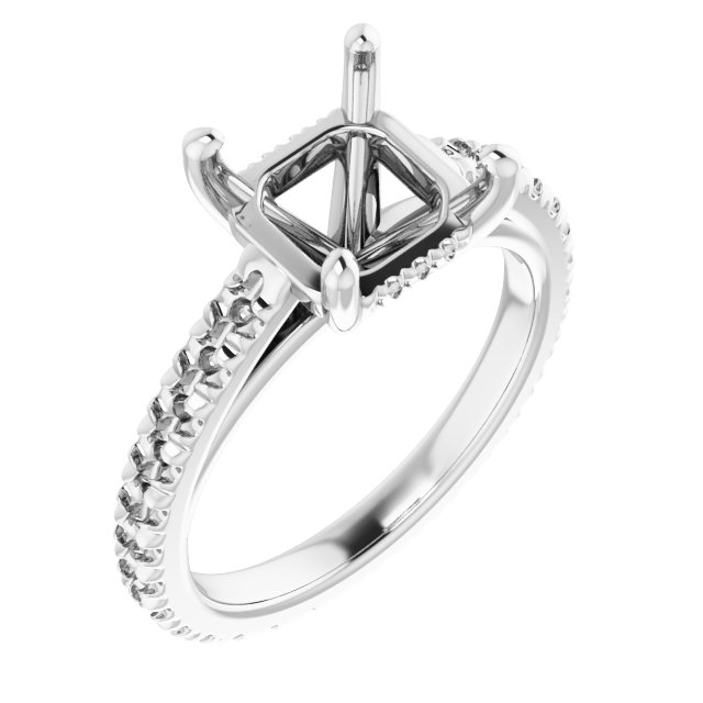 Accented Eternity-Style Engagement Ring