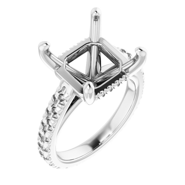 Accented Eternity-Style Engagement Ring