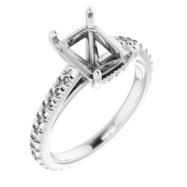 Accented Eternity-Style Engagement Ring