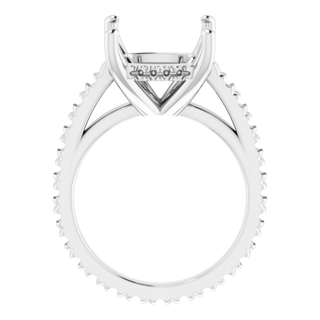 Accented Eternity-Style Engagement Ring