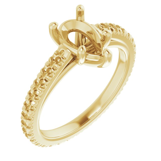 Accented Eternity-Style Engagement Ring