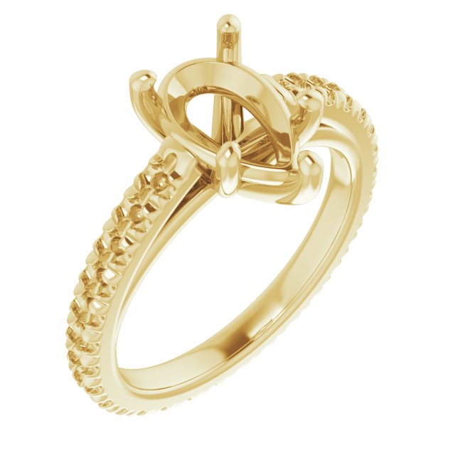 Accented Eternity-Style Engagement Ring