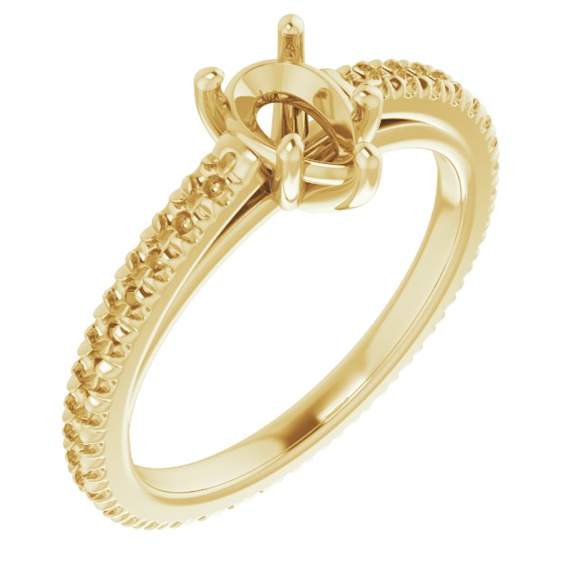 Accented Eternity-Style Engagement Ring