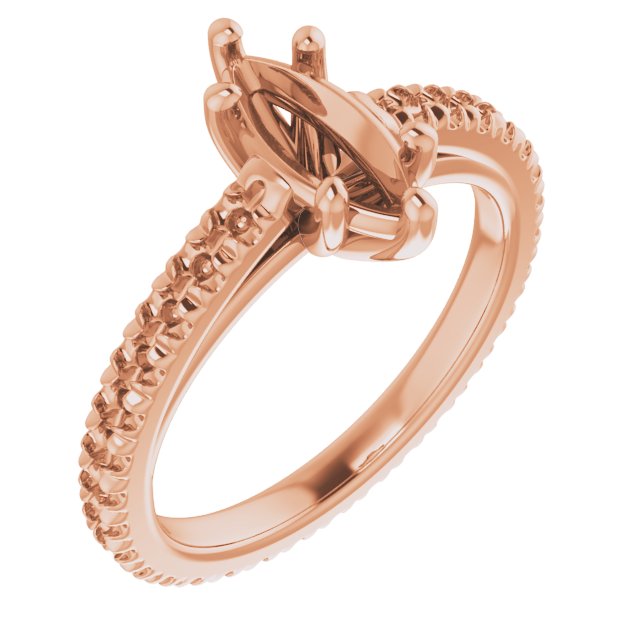 Accented Eternity-Style Engagement Ring