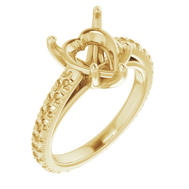 Accented Eternity-Style Engagement Ring