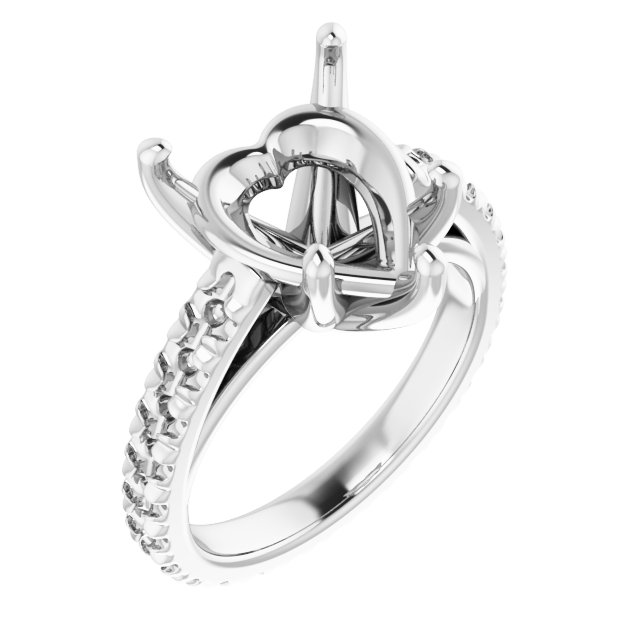 Accented Eternity-Style Engagement Ring