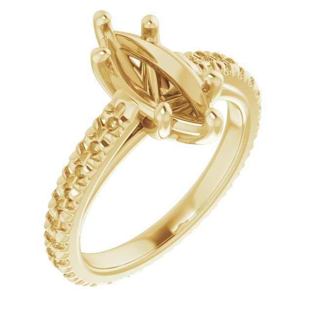 Accented Eternity-Style Engagement Ring