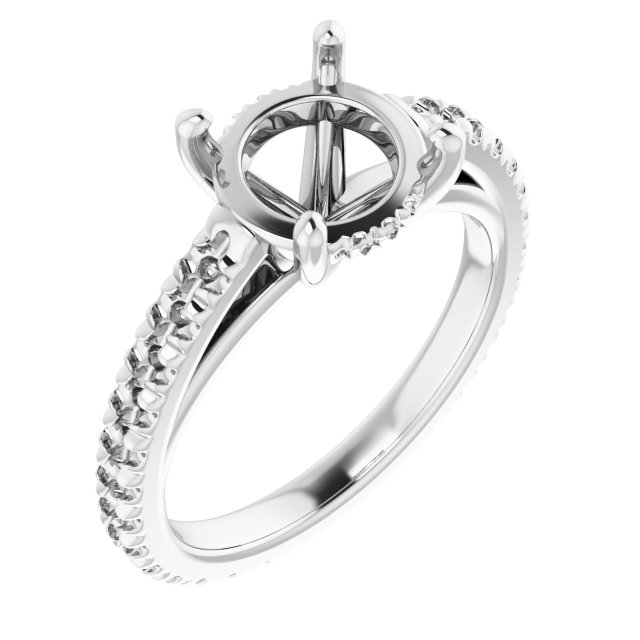 Accented Eternity-Style Engagement Ring