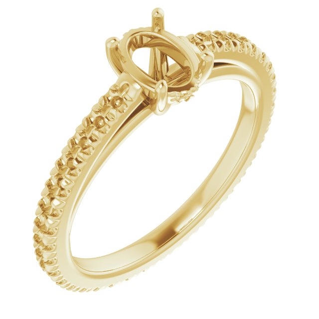 Accented Eternity-Style Engagement Ring