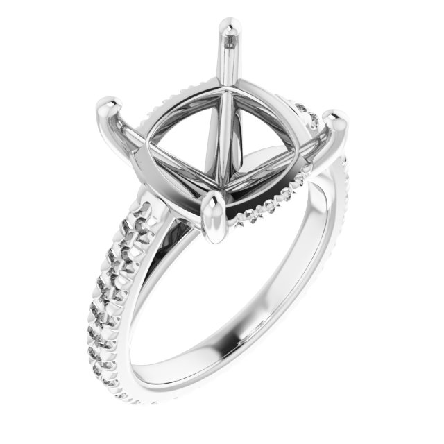 Accented Eternity-Style Engagement Ring