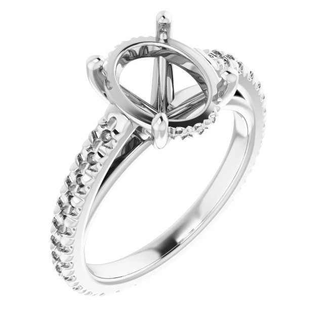 Accented Eternity-Style Engagement Ring