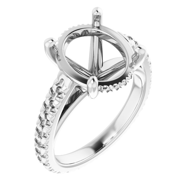 Accented Eternity-Style Engagement Ring