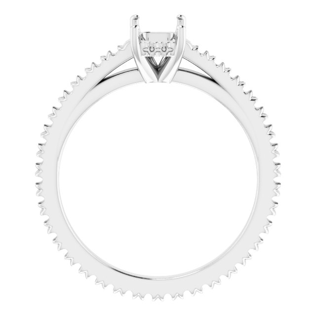 Accented Eternity-Style Engagement Ring