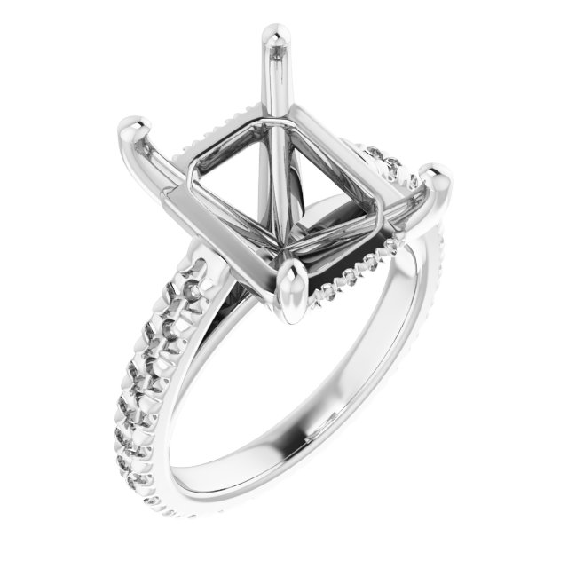 Accented Eternity-Style Engagement Ring