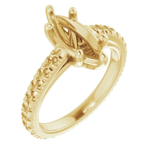 Accented Eternity-Style Engagement Ring