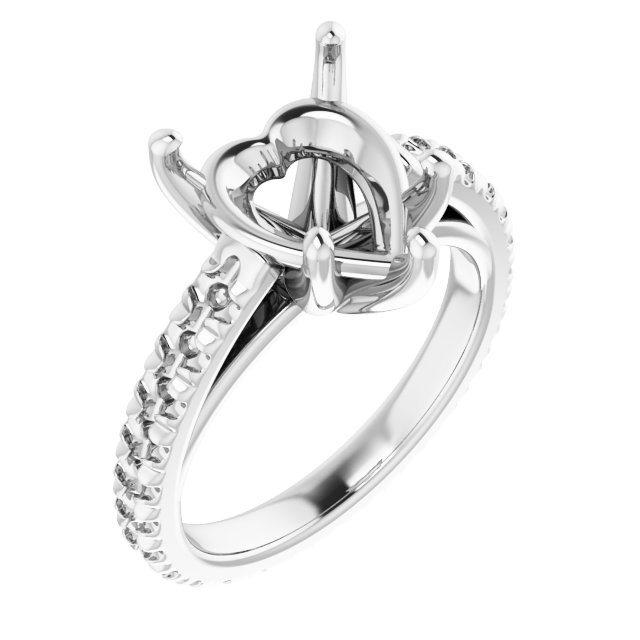 Accented Eternity-Style Engagement Ring