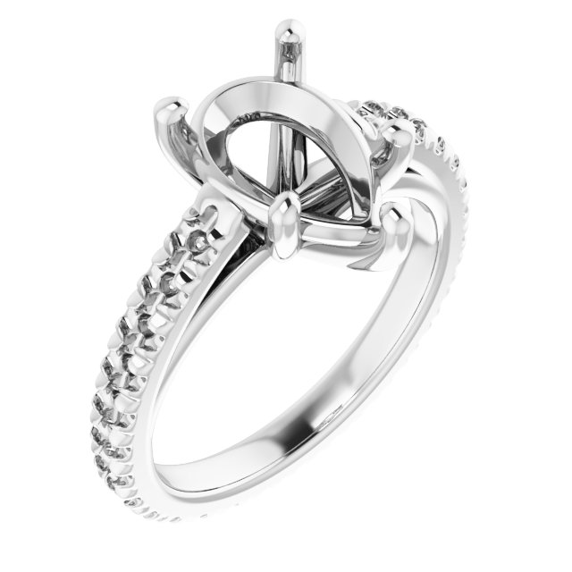 Accented Eternity-Style Engagement Ring