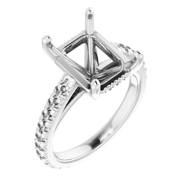 Accented Eternity-Style Engagement Ring