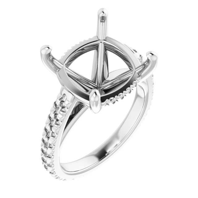 Accented Eternity-Style Engagement Ring