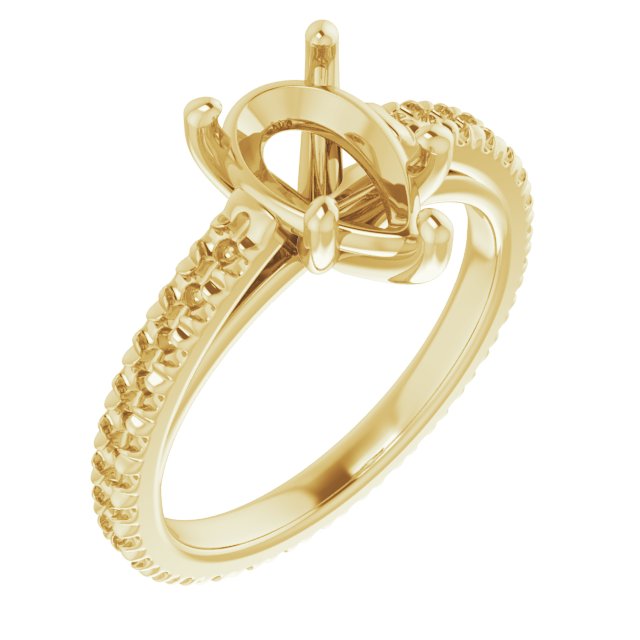 Accented Eternity-Style Engagement Ring