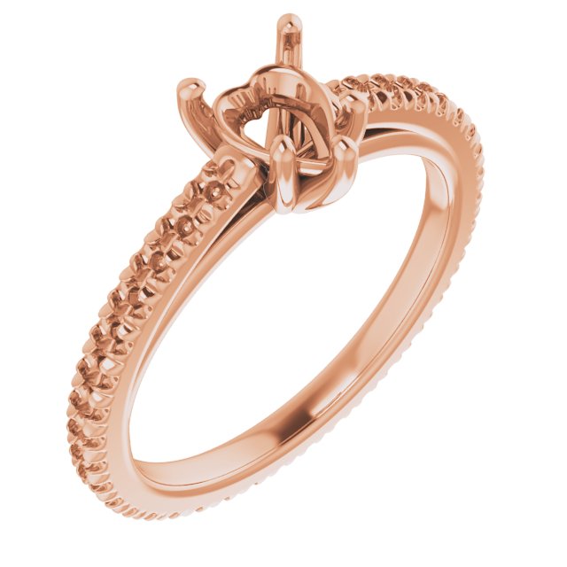 Accented Eternity-Style Engagement Ring