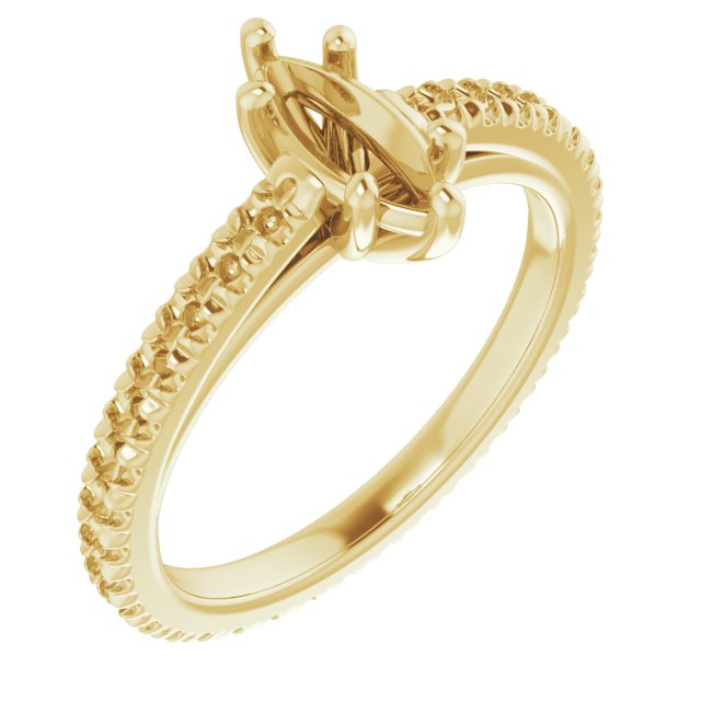 Accented Eternity-Style Engagement Ring