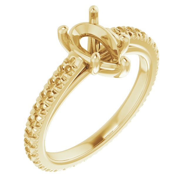 Accented Eternity-Style Engagement Ring