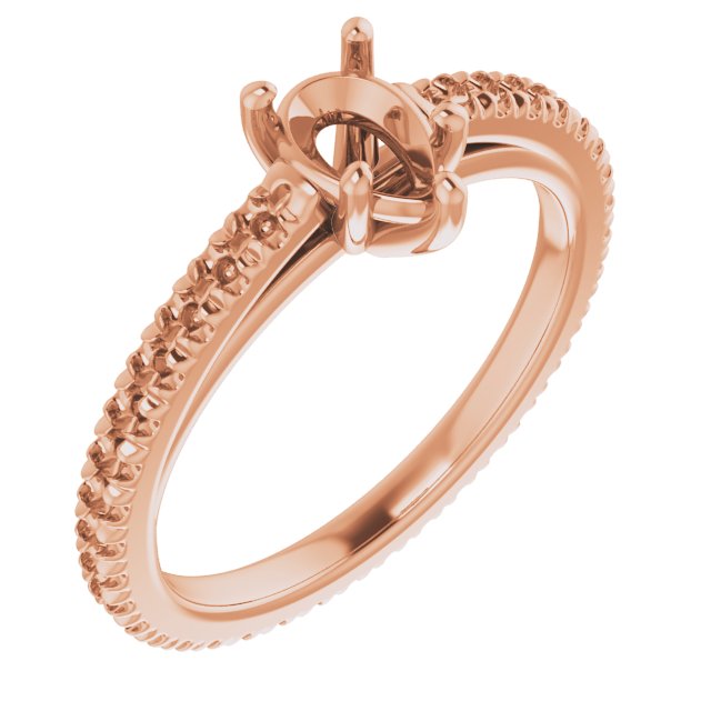 Accented Eternity-Style Engagement Ring