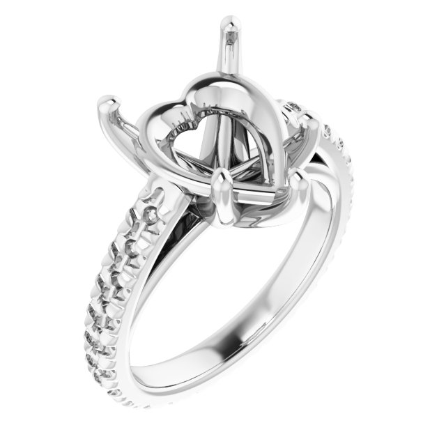 Accented Eternity-Style Engagement Ring