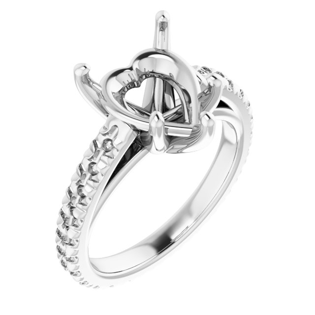 Accented Eternity-Style Engagement Ring