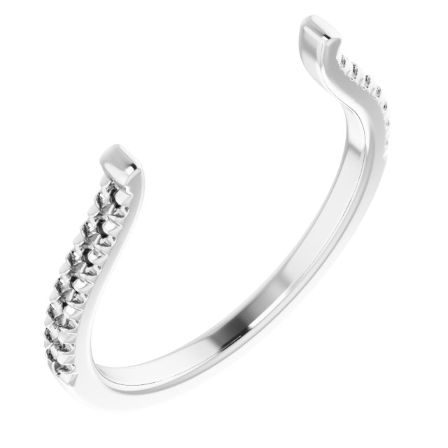 French-Set Open Shank for Multi-Stone Setting
