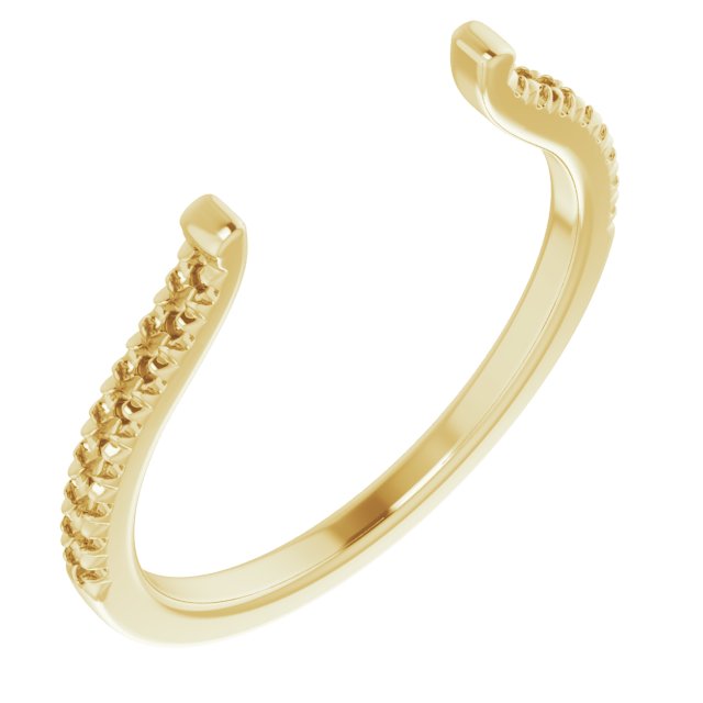French-Set Open Shank for Multi-Stone Setting
