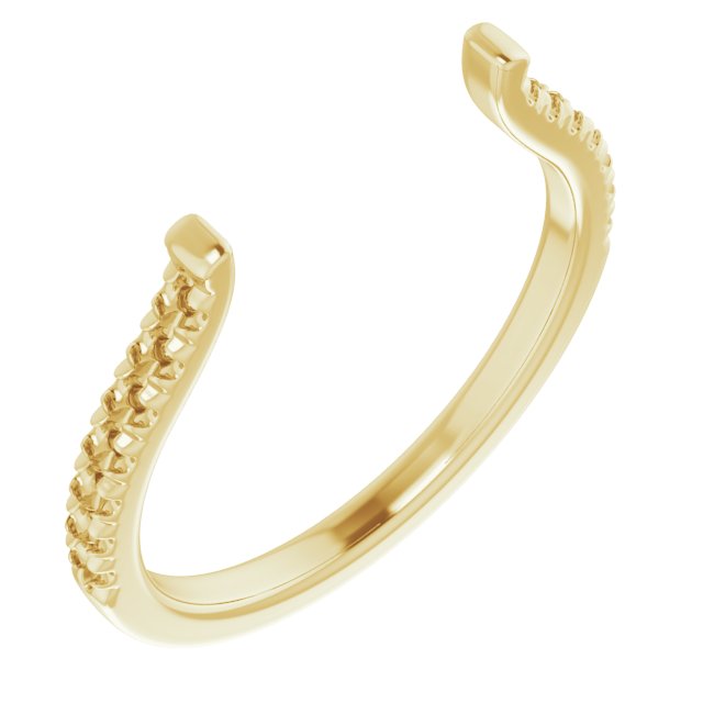 French-Set Open Shank for Multi-Stone Setting