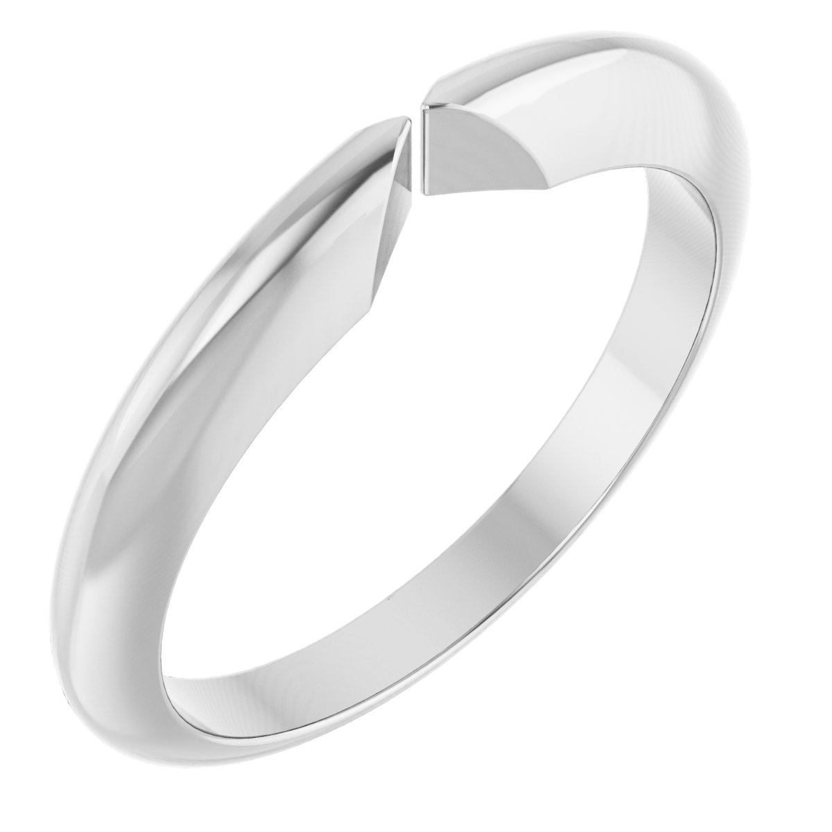 Pinched Open Shank for 6-Prong Setting