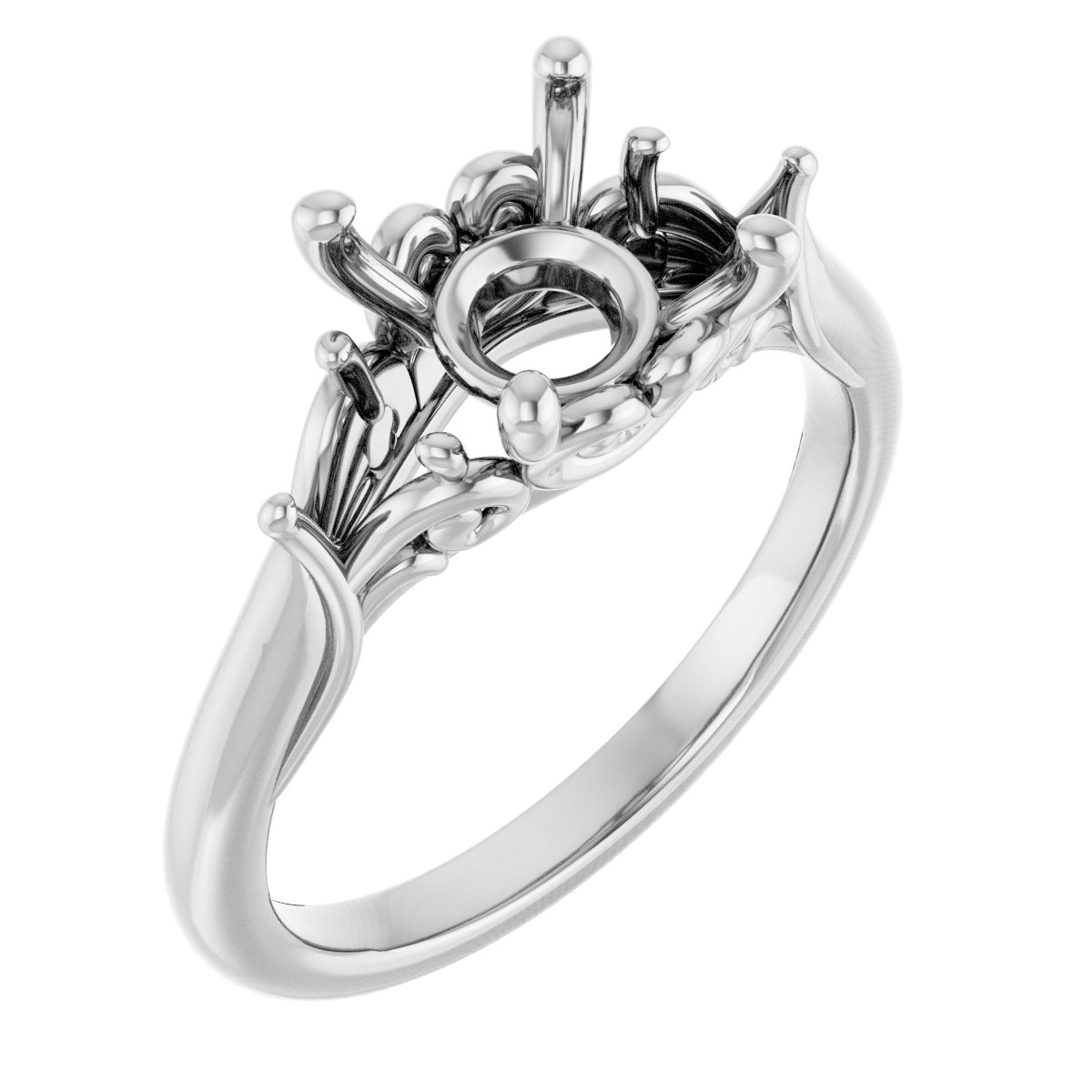 Accented Engagement Ring