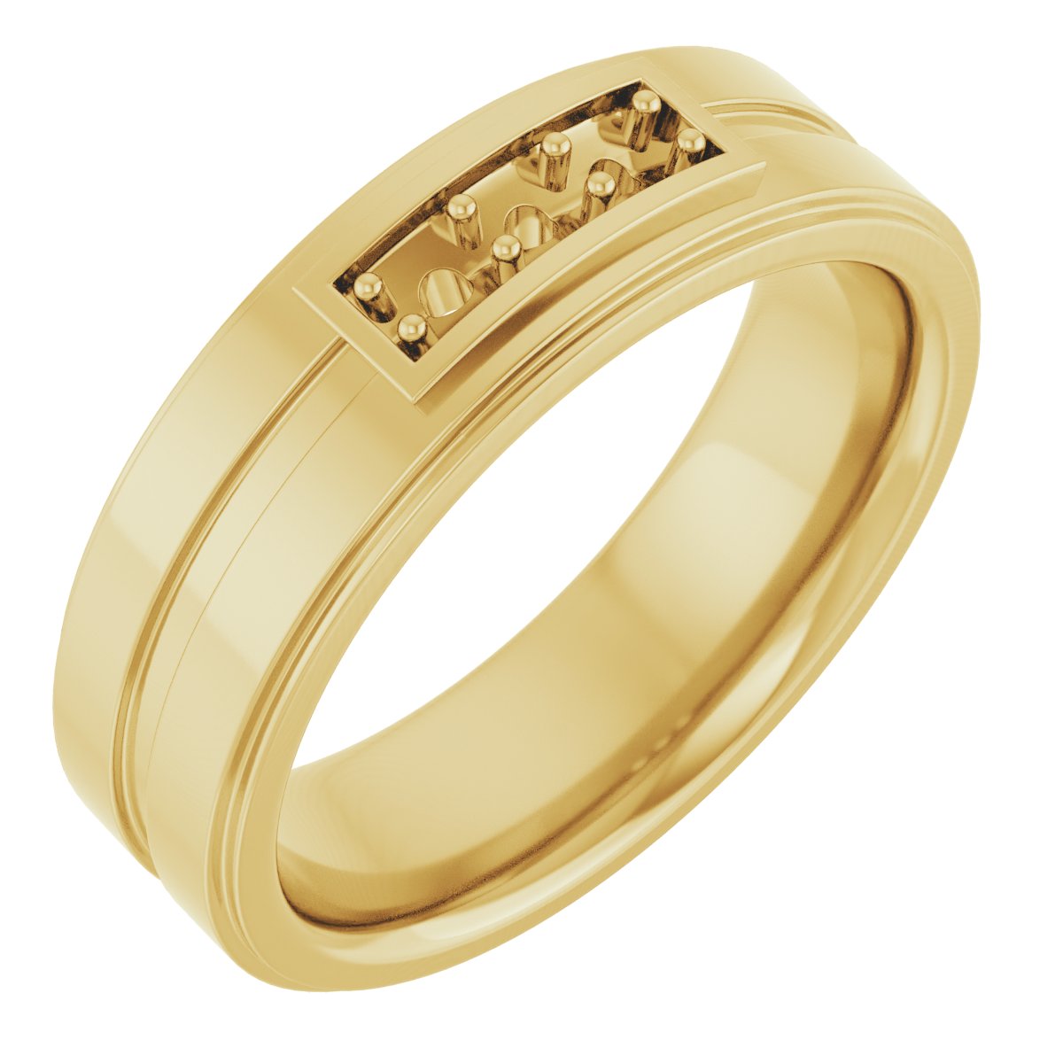14K Yellow 2.5 mm Round 1/5 CTW Diamond Ring