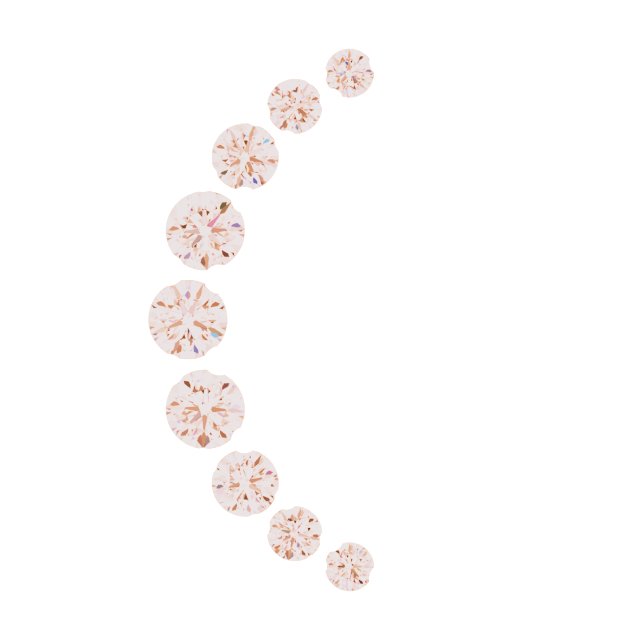 Accented Crescent Moon Trim