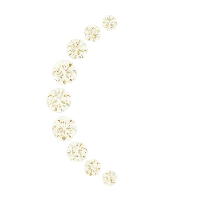 Accented Crescent Moon Trim