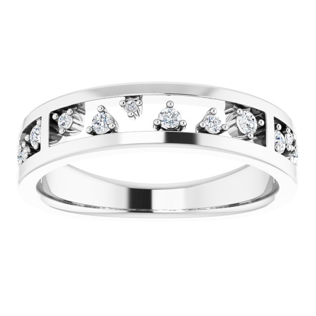 Sterling Silver 1/5 CTW Diamond Stackable Ring