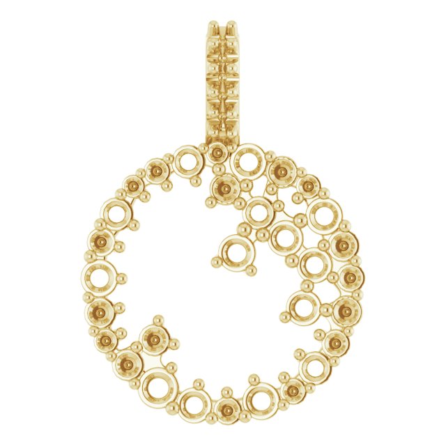Scattered Circle Necklace or Pendant